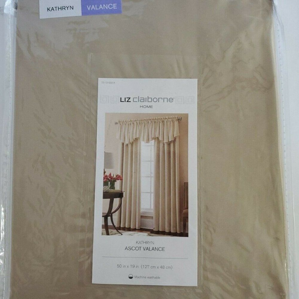 Liz Claiborne Ascot Valance curtain  Gold Jewels